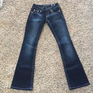Miss Me Signature Rise Boot Cut Jeans. Size 25.